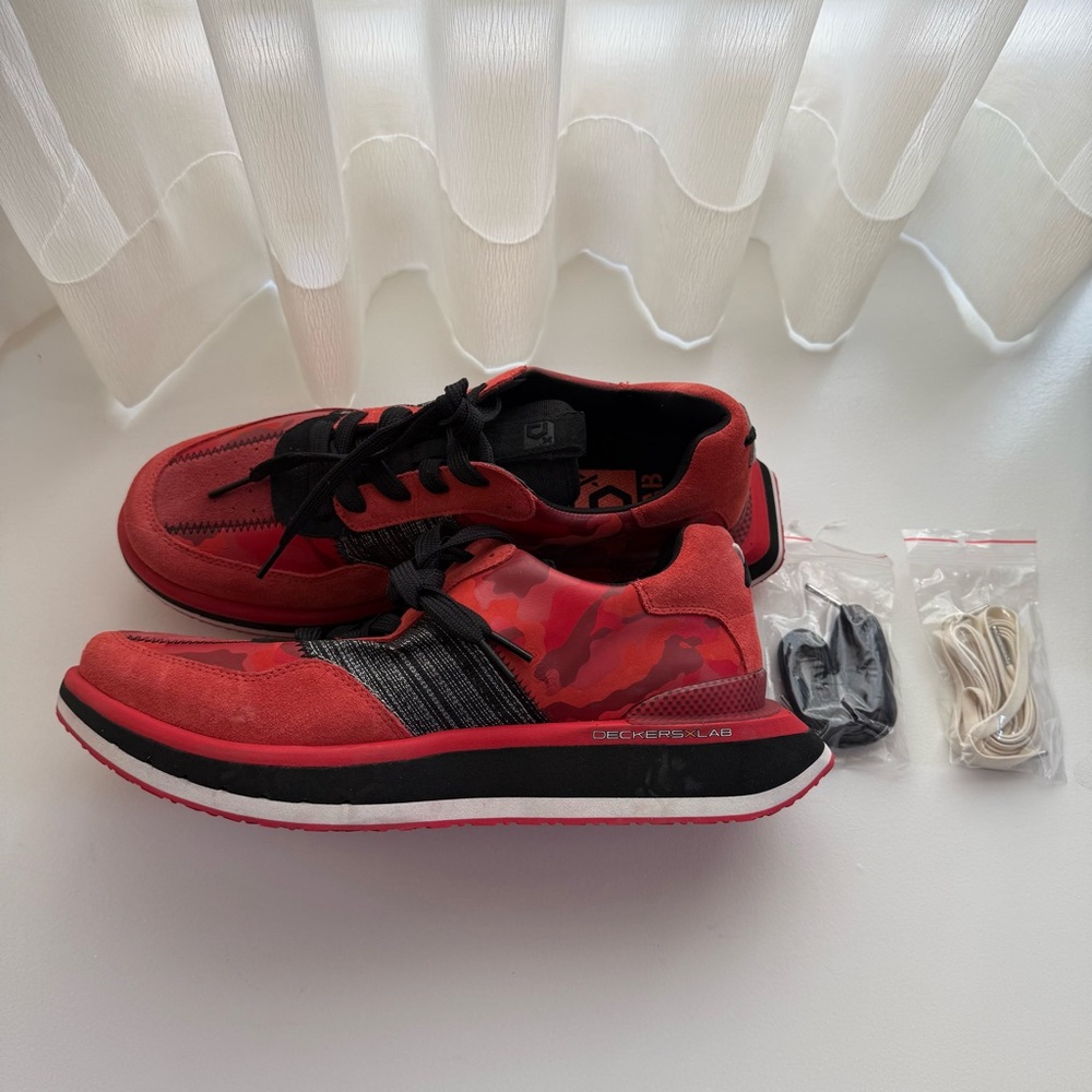 Deckers X Lab Red Camo Men Sneakers
